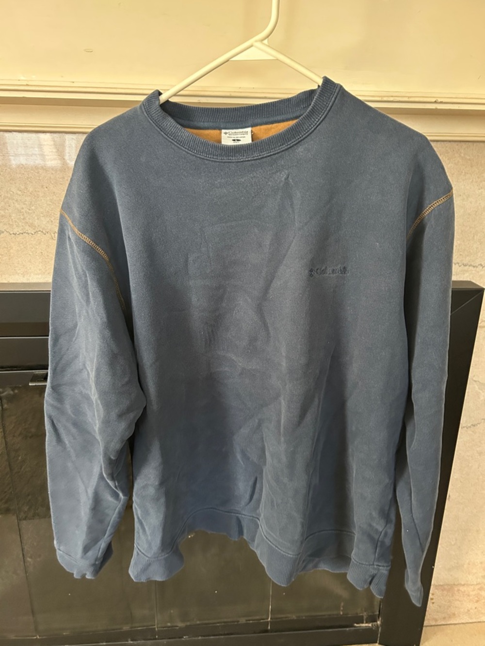 Columbia Men's Slate Blue Crewneck Sweatshirt with Contrast Stitching